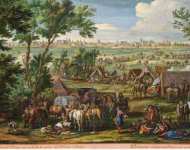 Baudouin Boudewyns Adrian Frans Bonnart Robert French Camp in front of the Fortress of Douai 1667 - Hermitage